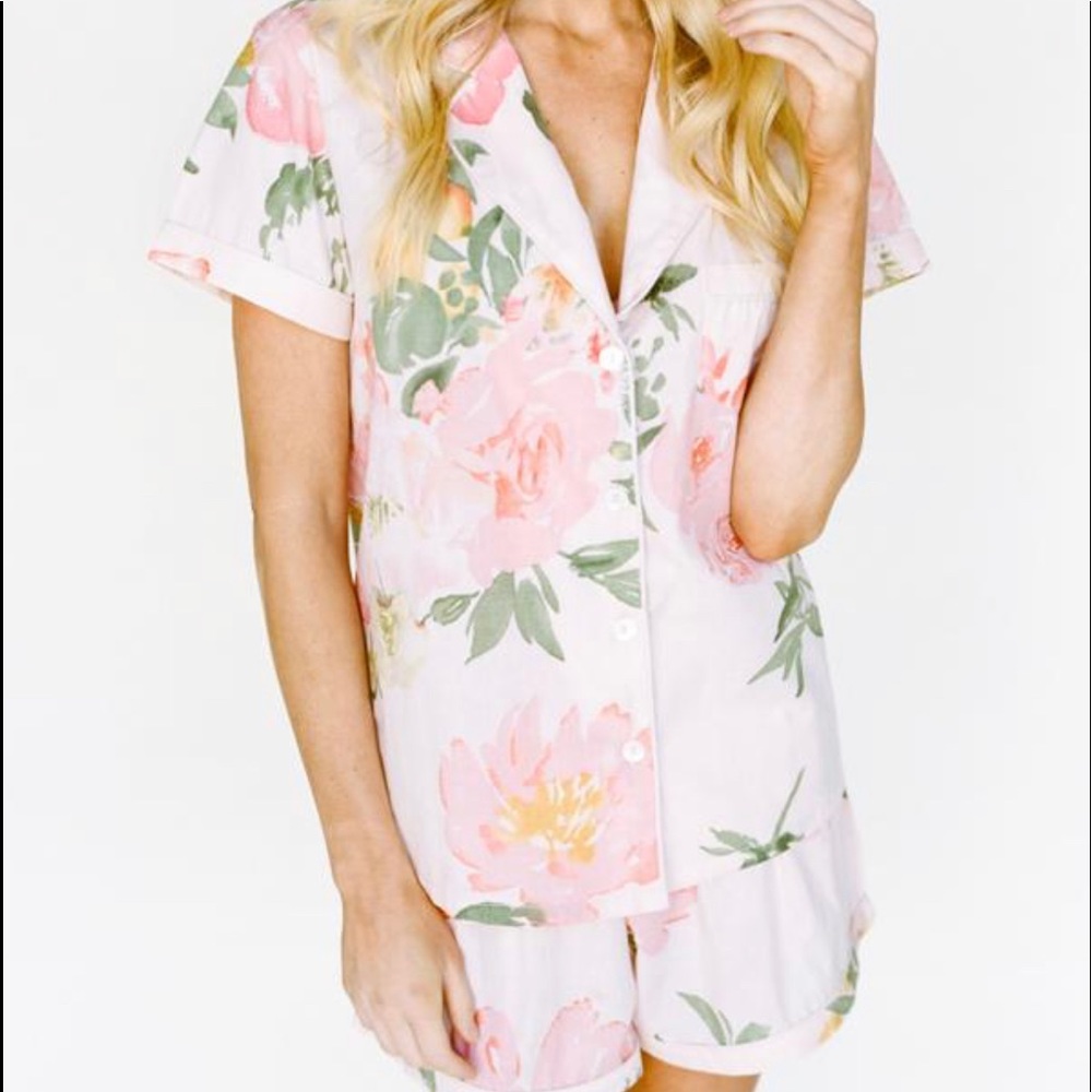 Pretty Plum Sugar Floral Pajama Set